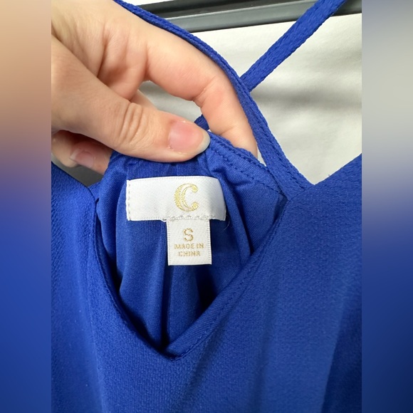 Cobalt Blue Crisscross Tank - Picture 3 of 3